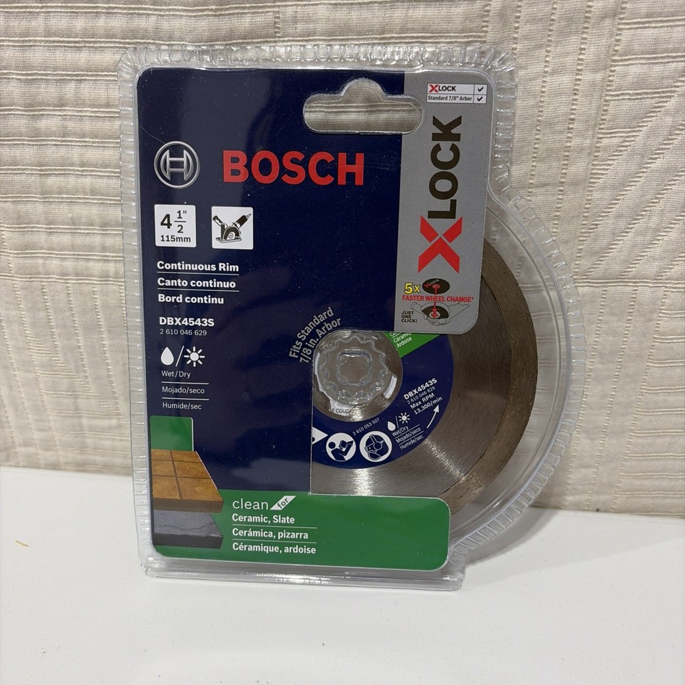 Bosch DBX4543S Diamond Continuous Rim Blade Ceramic,Slate
