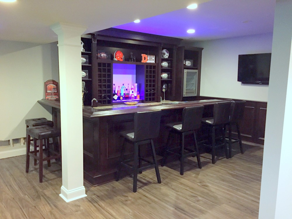 Custom Built Home Bar - Basement Pub