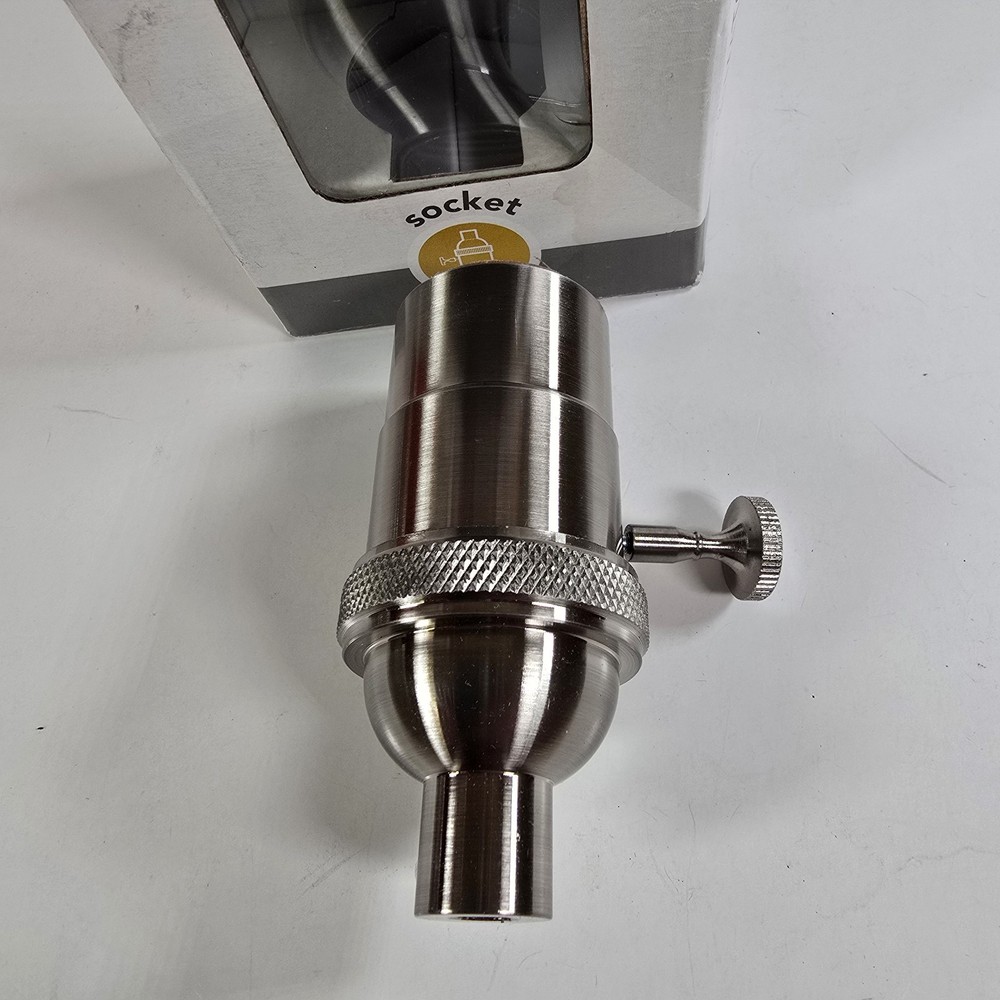 Brushed Steel Finish E26 Globe Mix And Match Lighting Light Socket