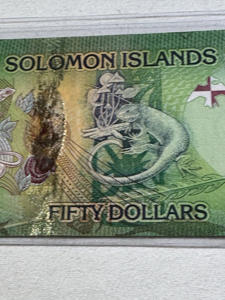 2013 Solomon Island $ 50 Banknote P# 35
