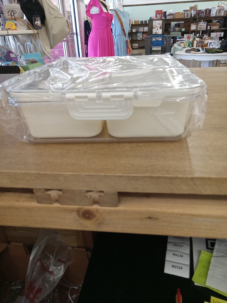 Snack Box & Compartment Organizer Snack Box White
