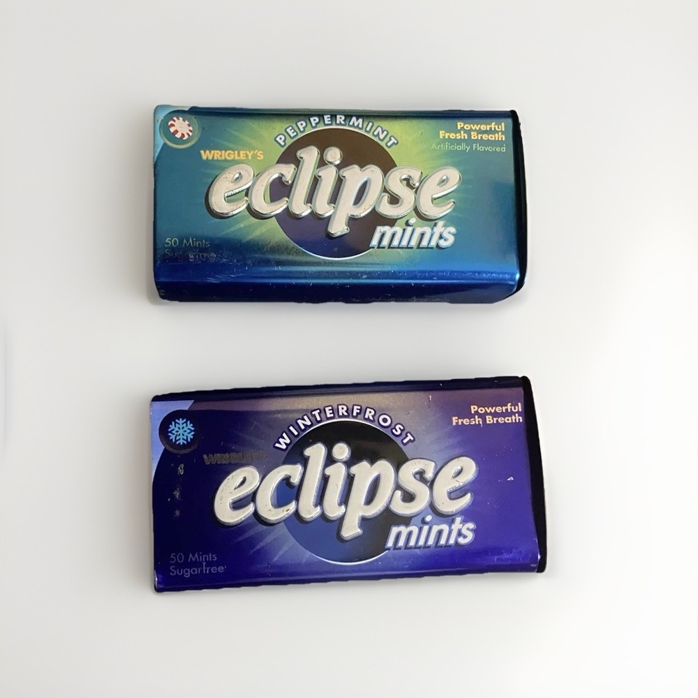 2 ECLIPSE Gum/Mints (EMPTY TINS) Collectible Tins