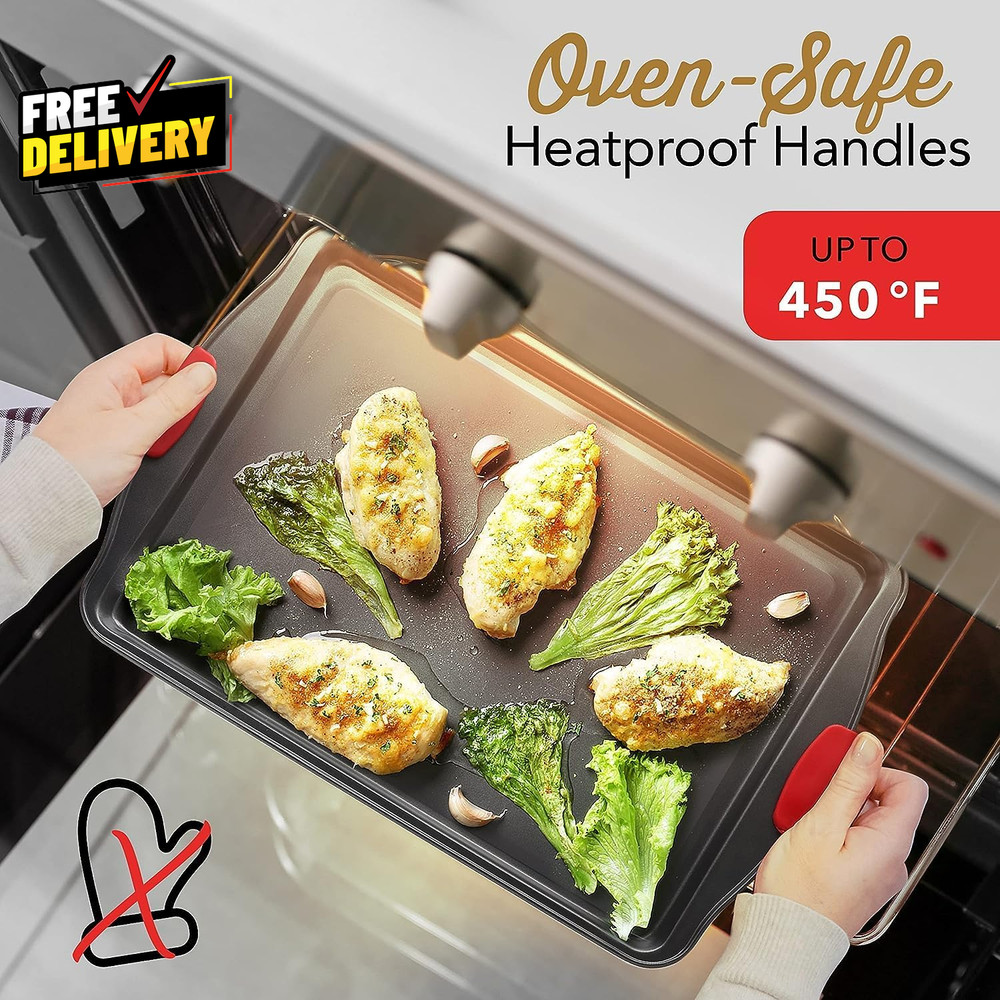 39-Piece Baking Pan Set Nonstick Bakeware Cookie Cake Muffin Pan Kitchen