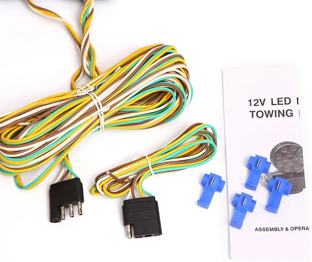 new Magnetic Towing Tow Trailer Light Kit LED 24 LEDS Multi-Function DOT