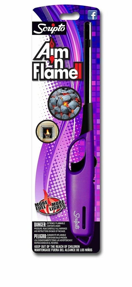 Scripto Multi Purpose Aim'n Flame II Lighter, Random Color