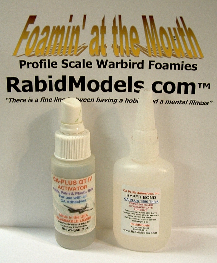 2 oz *THICK* HYPERBOND CA Super Glue with 2 oz Accelerator/Activator/Kicker