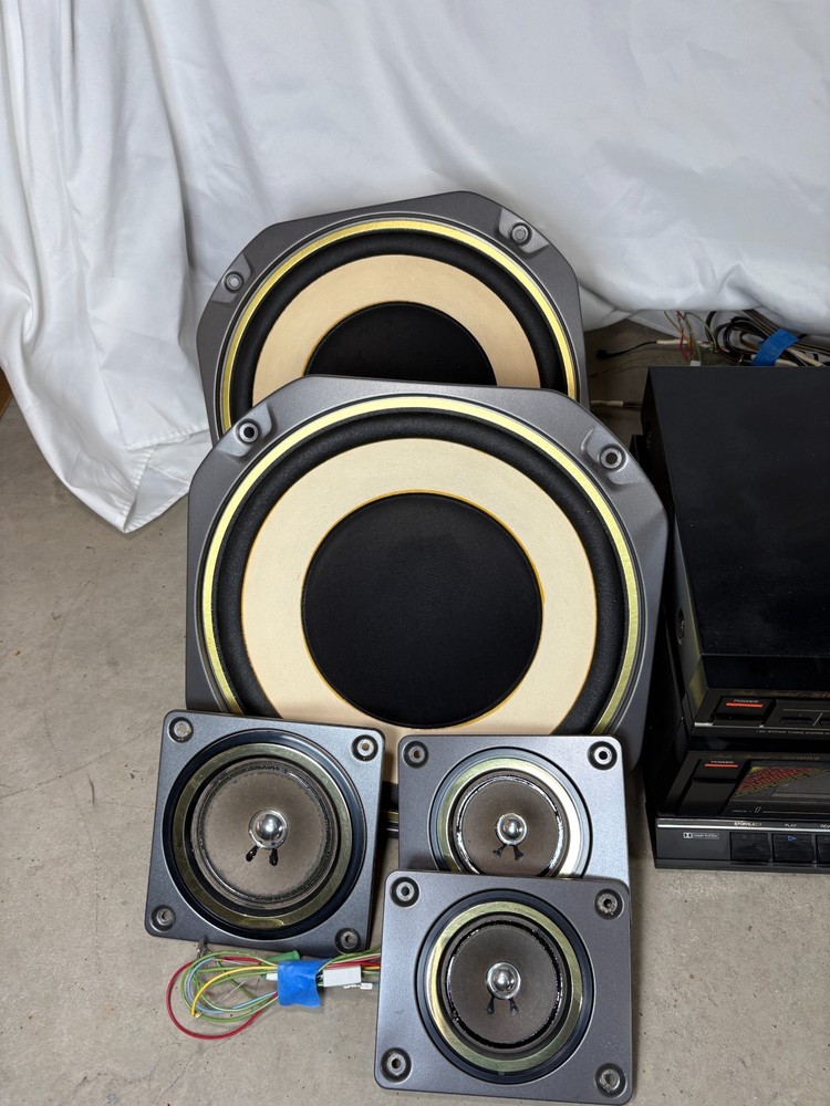 Fisher Studio Standard Stereo Component System Lot Turntable Speakers Untested