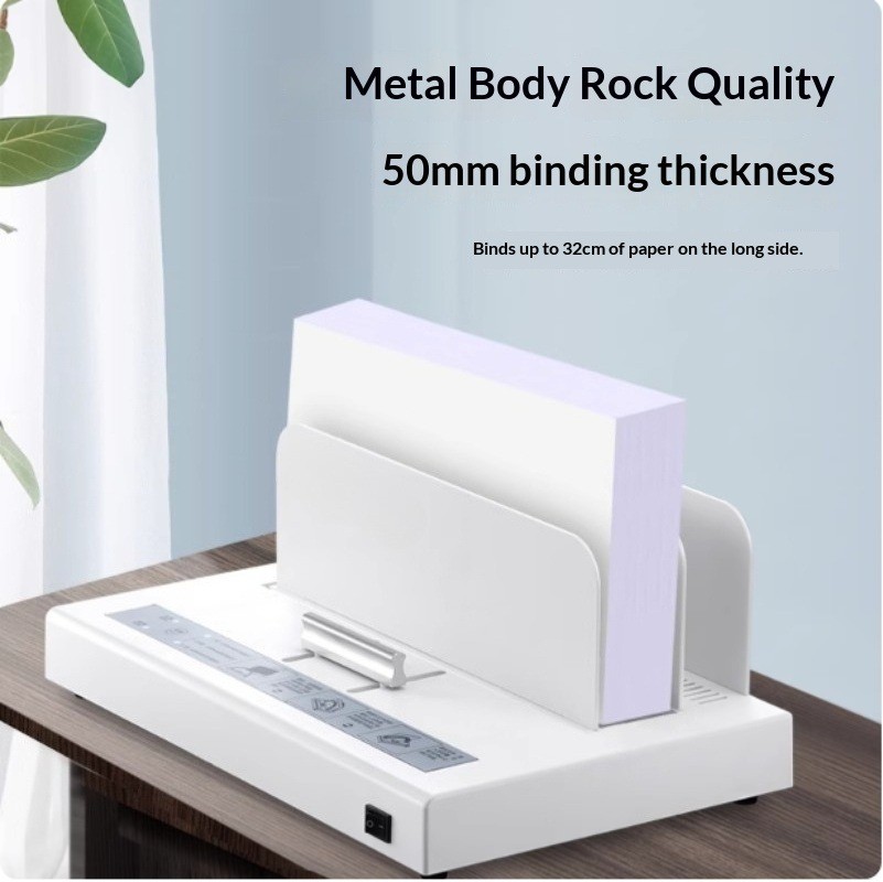 Hole-Free Electric Mini Home Office Fully Automatic Wireless Binding Machine