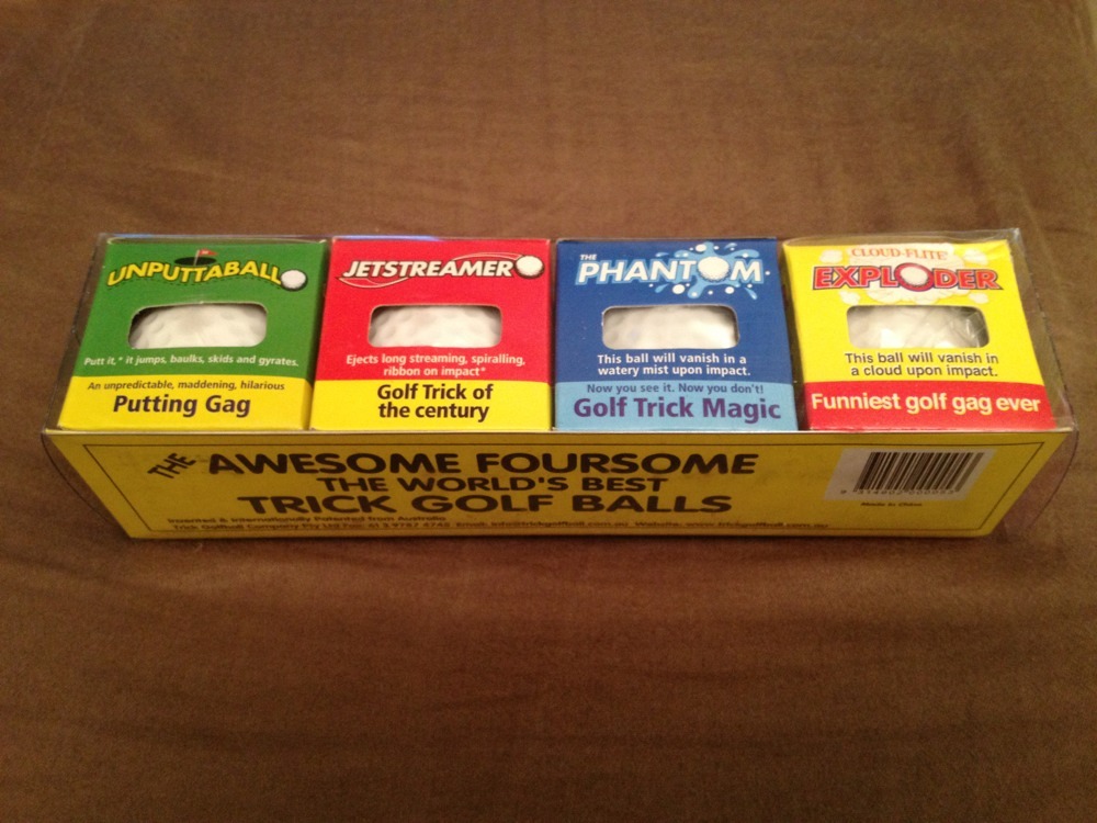 Trick Golf Ball Gift Pack Perfect Fo Any Golfer Great Laugh Exploder Phantom Etc