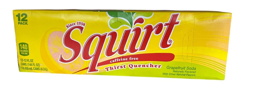 Squirt Caffeine Free Grapefruit Soda 12 pack