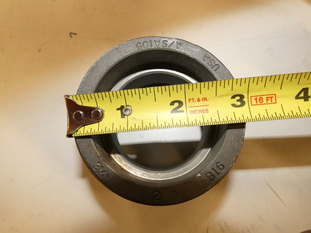 2 in Pipe Size - Pipe Fitting Steel Coupling, Socket Weld