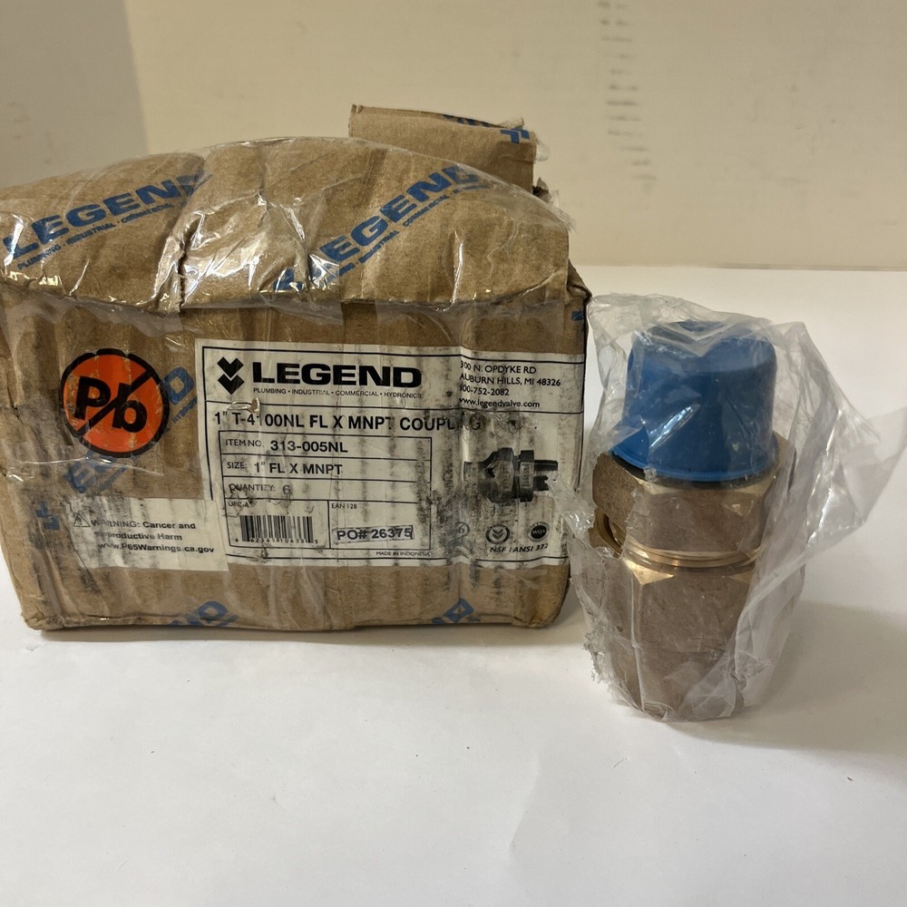Legend 1” T-4100NL FL X MNPT COUPLING BOX OF 6