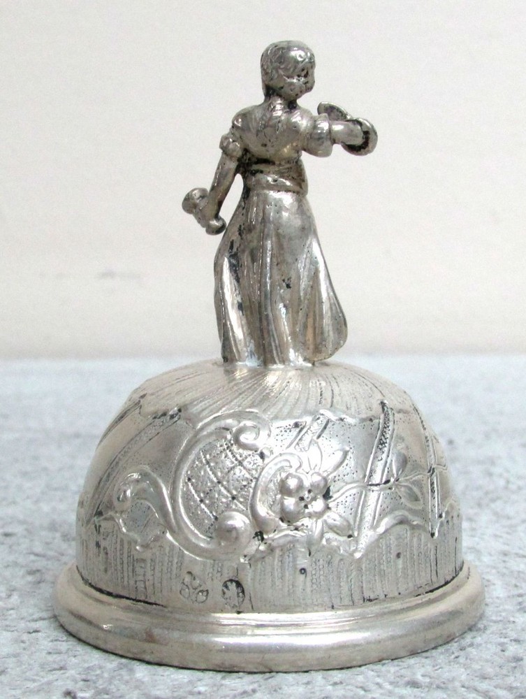 ORIGINAL 19th CENTURY GERMAN SILVER DINNER BELL