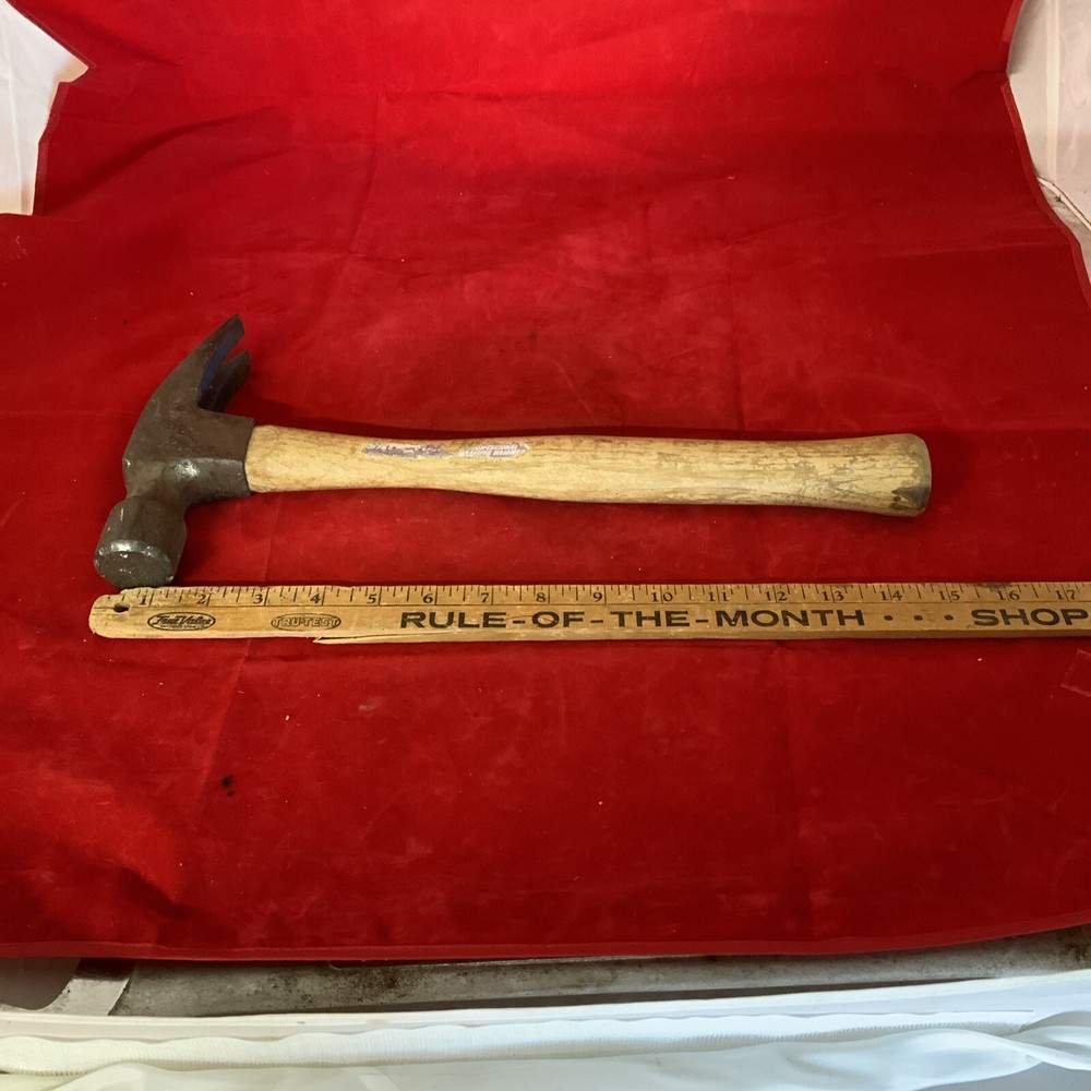 Vaughan Framing Hammer 28oz Hickory Handle Straight Claw Excellent