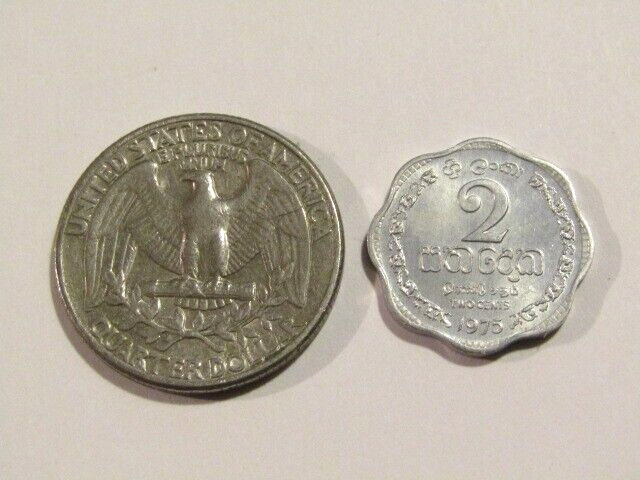 Ceylon 1975 2 Cents unc Coin