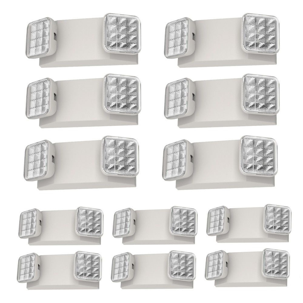UL Listed 12 Packs Led Emergency Light with Exit LightBattery Backup for Home.