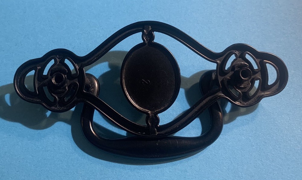Vintage Hardware Chippendale Colonial Black drawer pull handle...3" centers