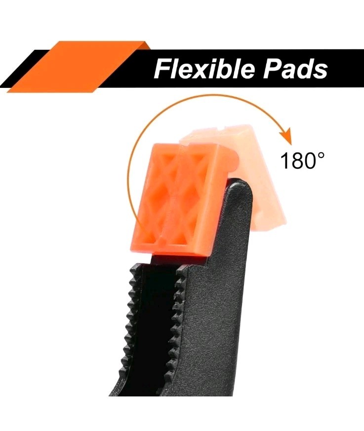 20 Pack Heavy-Duty Nylon Spring Clips with Strong Clamping Force - Plastic