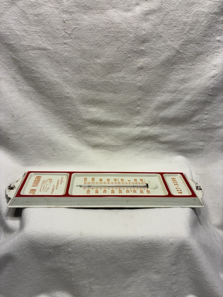 ADVERTISING THERMOMETER Jim Vaughn Quality Integrity Service