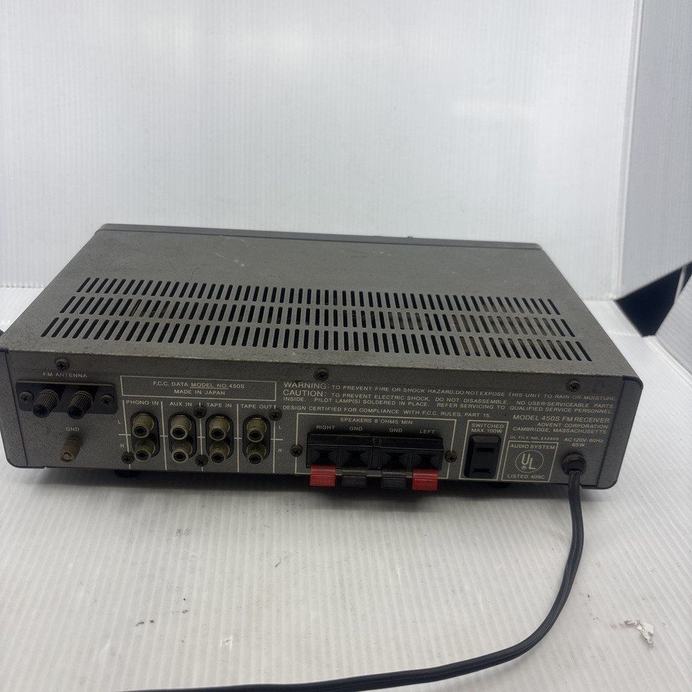 Advent Response Model 450S FM Receiver TESTED