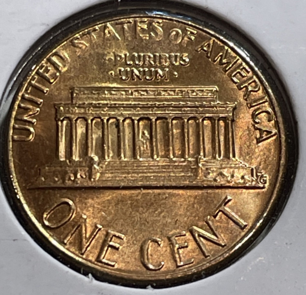 1983 Lincoln Memorial Penny Missing E in E - Pluribus