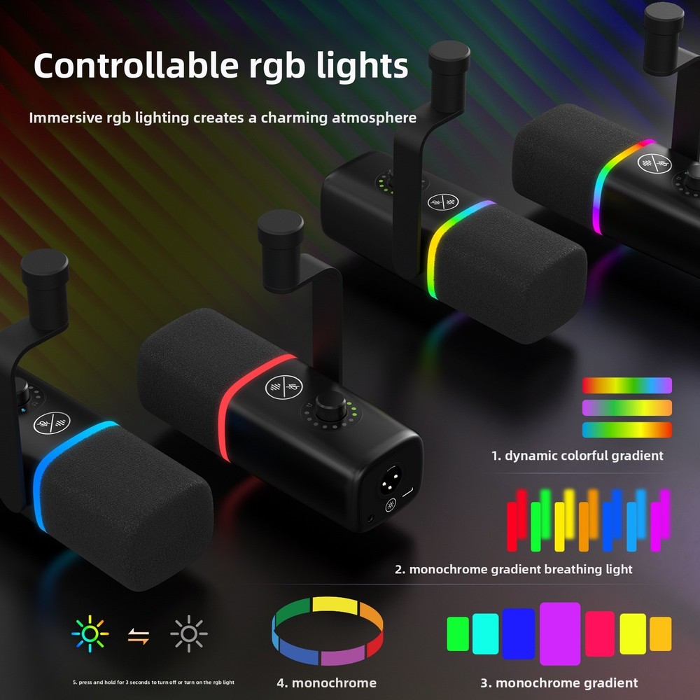 RGB Wireless Gaming Microphone