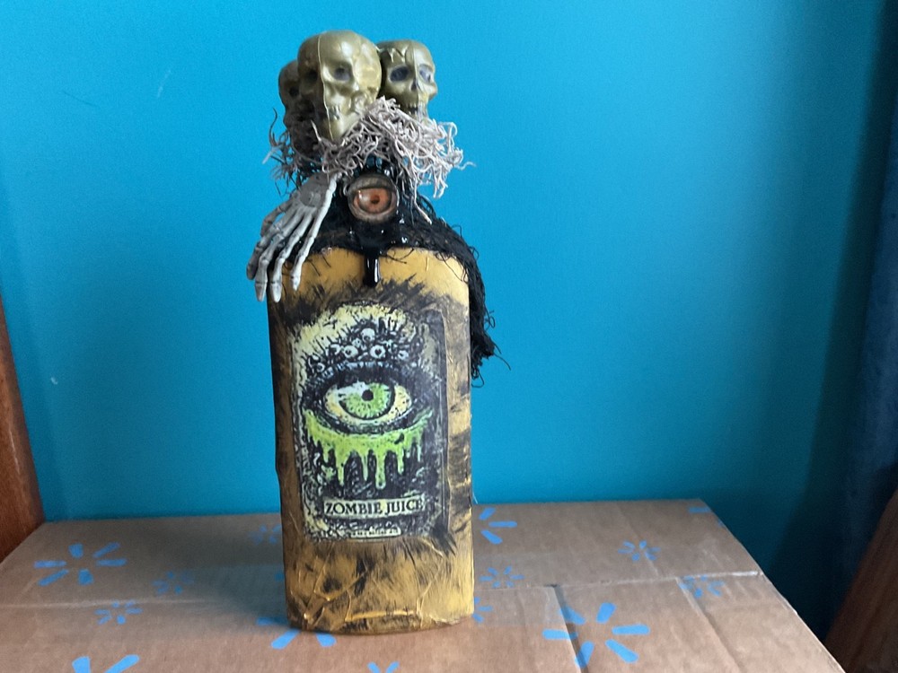 Apothecary Witch Potion Halloween Bottle Hand Made