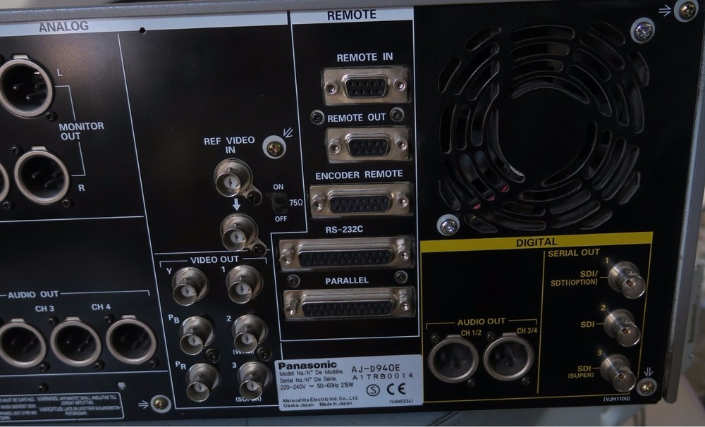 Panasonic aj-d940e pal dvcpro50 slo motion / player