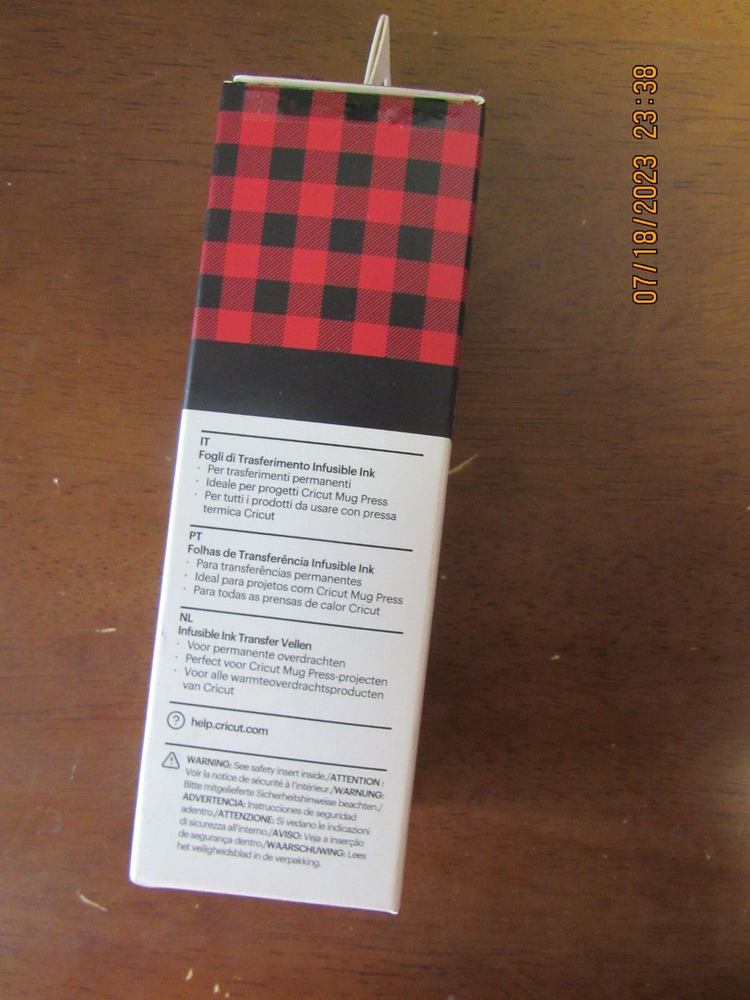 Cricut Joy Infusible Ink - Buffalo Check
