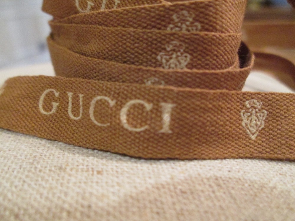 AUTHENTIC Gucci Brown Ribbon 80"