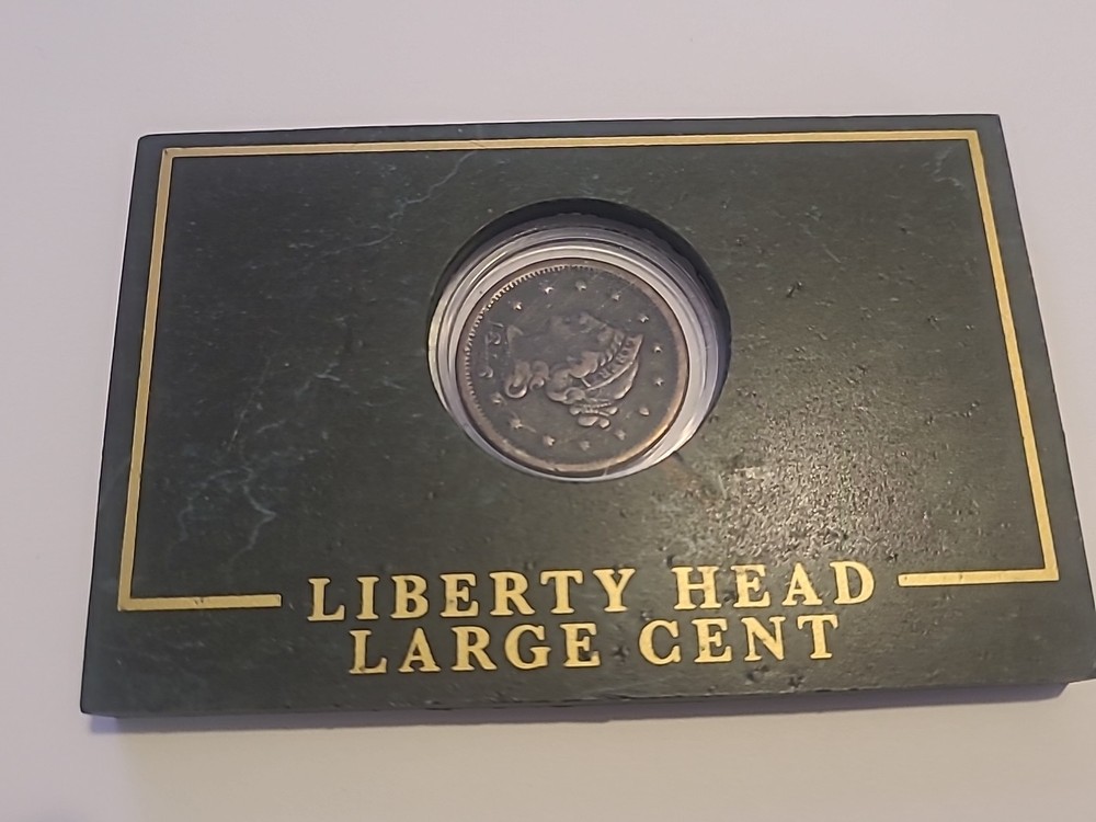 1846 Large Cent In Diisplay