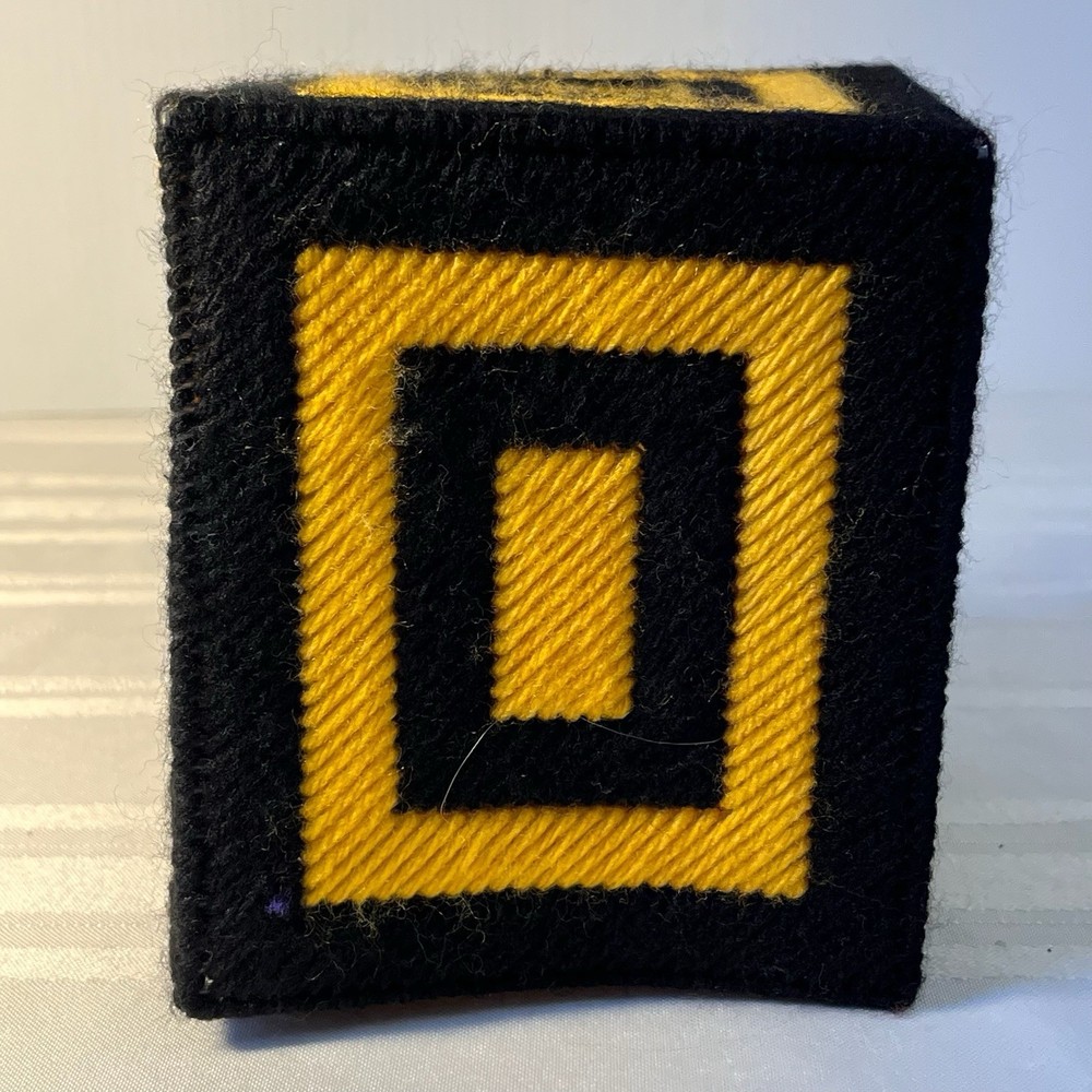 US Army Tissue Box Cover Square Handmade