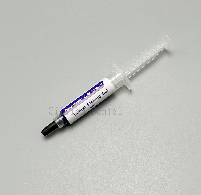 5ml/Syringe Dental Etching Gel 37% Phospharic Acid Etchant + 2PcsTips Kit