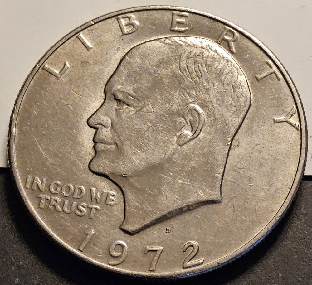 1972 D Eisenhower One Dollar Coin