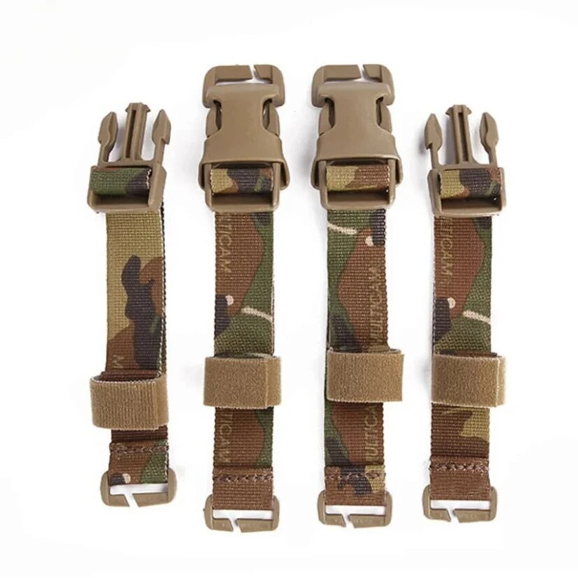 Tactical MOLLE Strap w/ Quick Release Buckle Adapter Kit Connect Chest Rig/Vest
