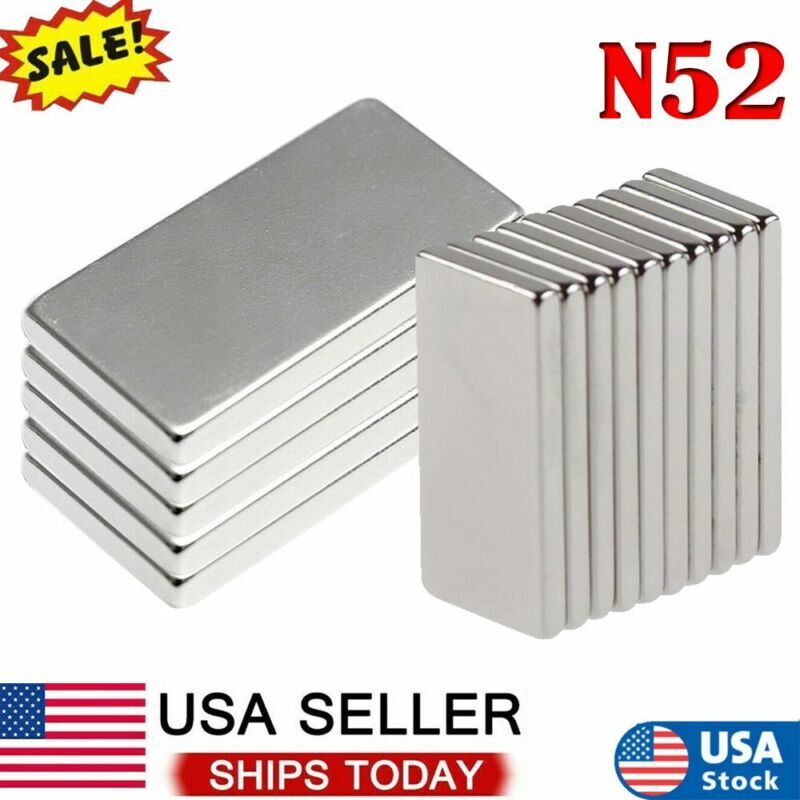 N52 Super Strong Rare Earth Block Neodymium Magnet Disc Thin Tiny Small Large