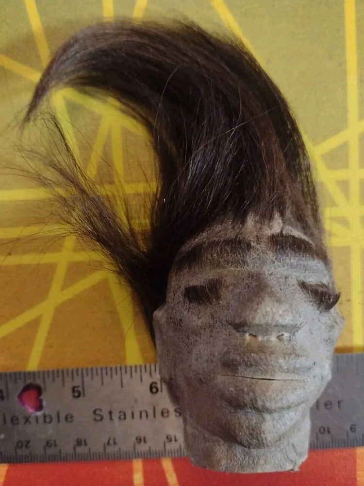 SHRUNKEN HEAD Goatskin Imitation Replica Prop