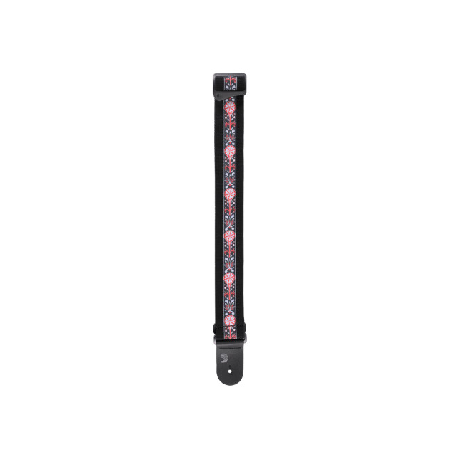 D'Addario Deluxe Cotton Guitar Strap; Black
