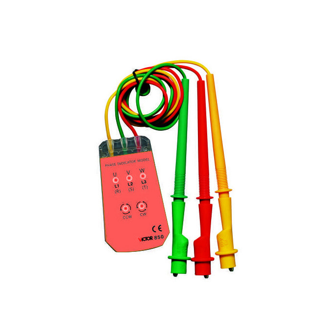 VICTOR 850 Three-phase AC Phase Sequence Meter Phase Meter ✦KD
