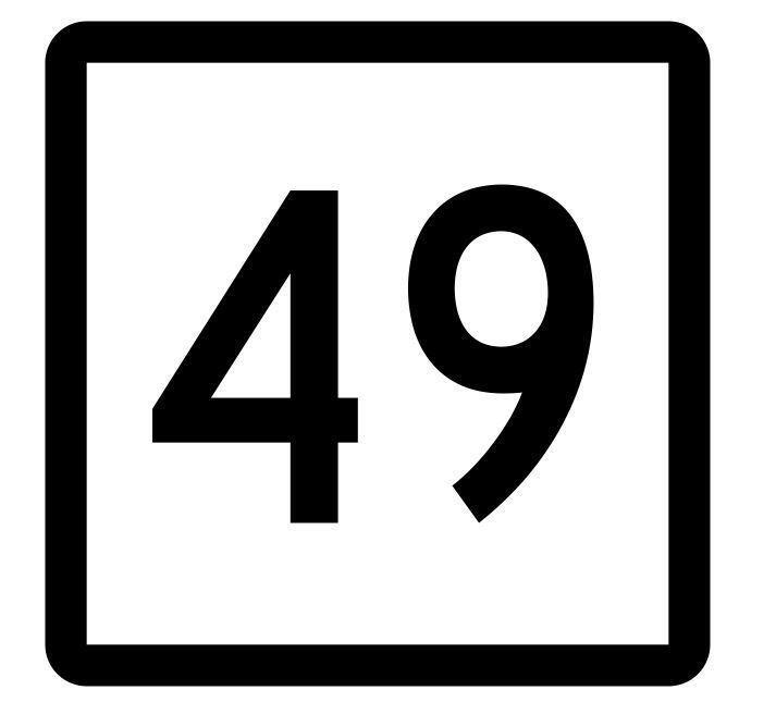 Connecticut State Highway 49 Sticker Decal