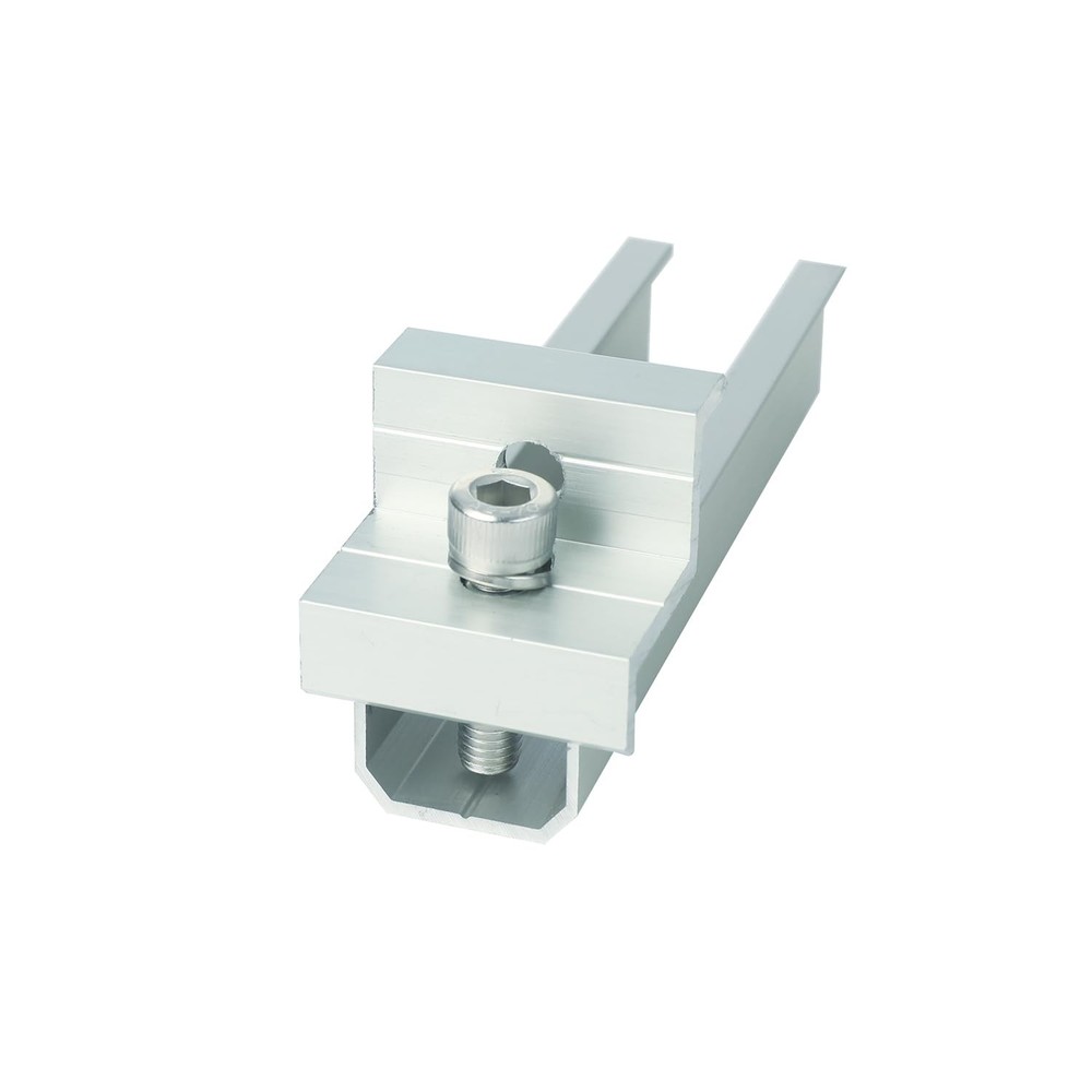 Solar Panel Roof Mounting Kit: Complete 2-Panel Rack System, Side-by-Side Mount