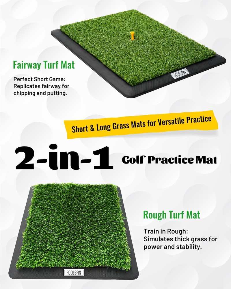 Golf Hitting Mat – Practice Mat with Swing Path Feedback & Impact Detection...