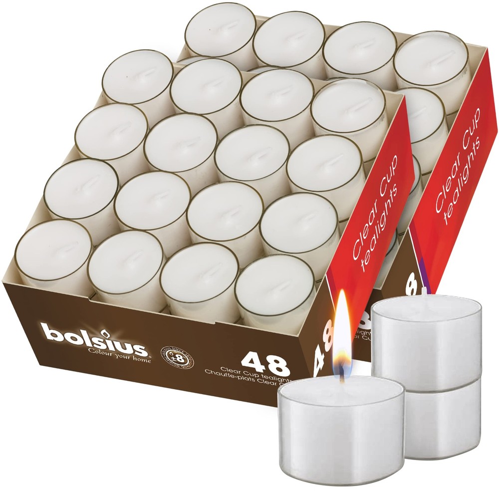 Light Your Home 96 Hours - Bolsius Tea Candles Count