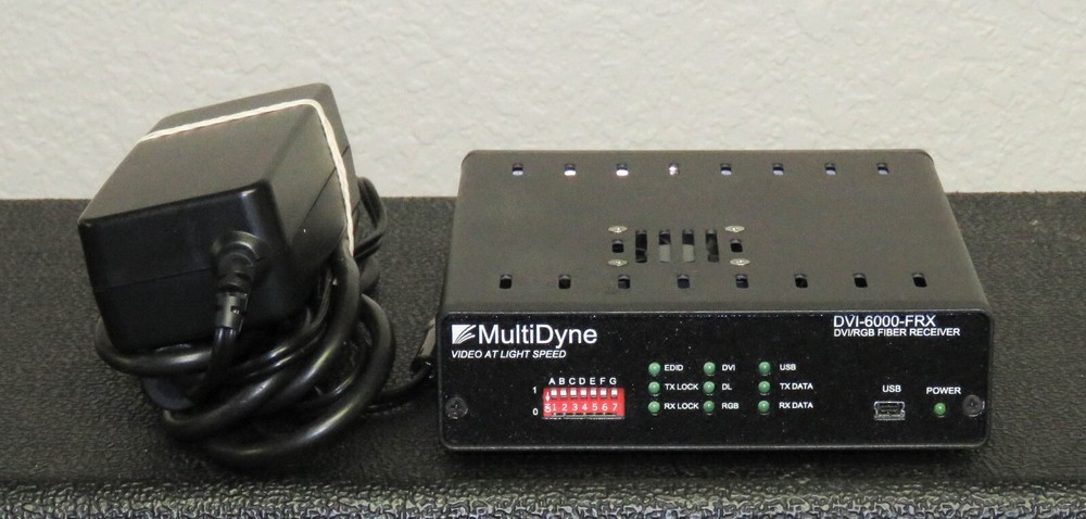 MultiDyne DVI-6000 FTX & FRX Transmitter/Receiver Set (optical/DVI Video) OFFER!