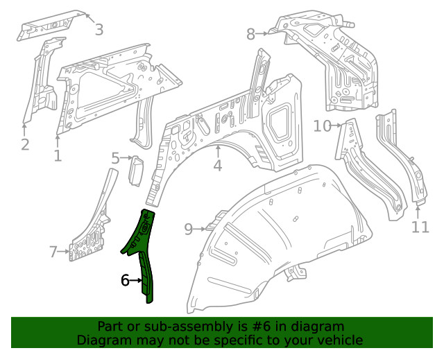 Genuine GM Lower Extension 85047672