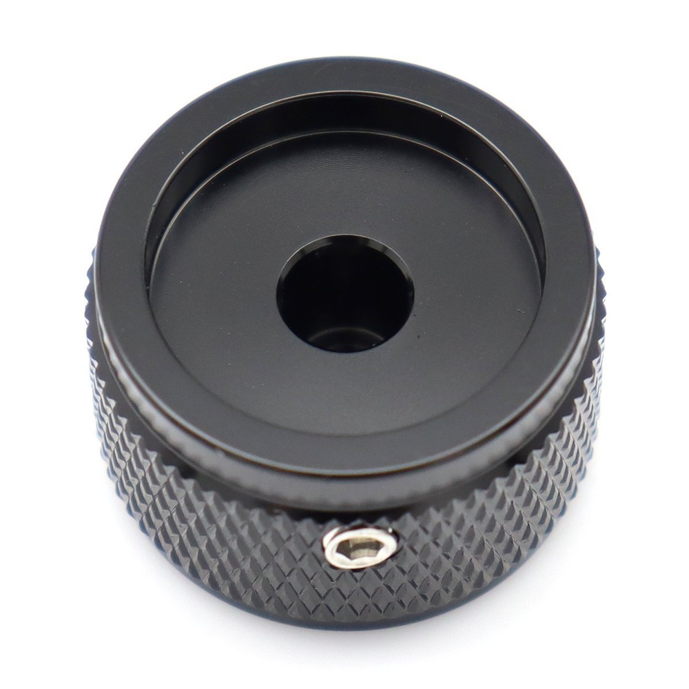 4Pcs Aluminum Guitar Knobs Electronic Control Pot Cap Volume Audio Knobs Black