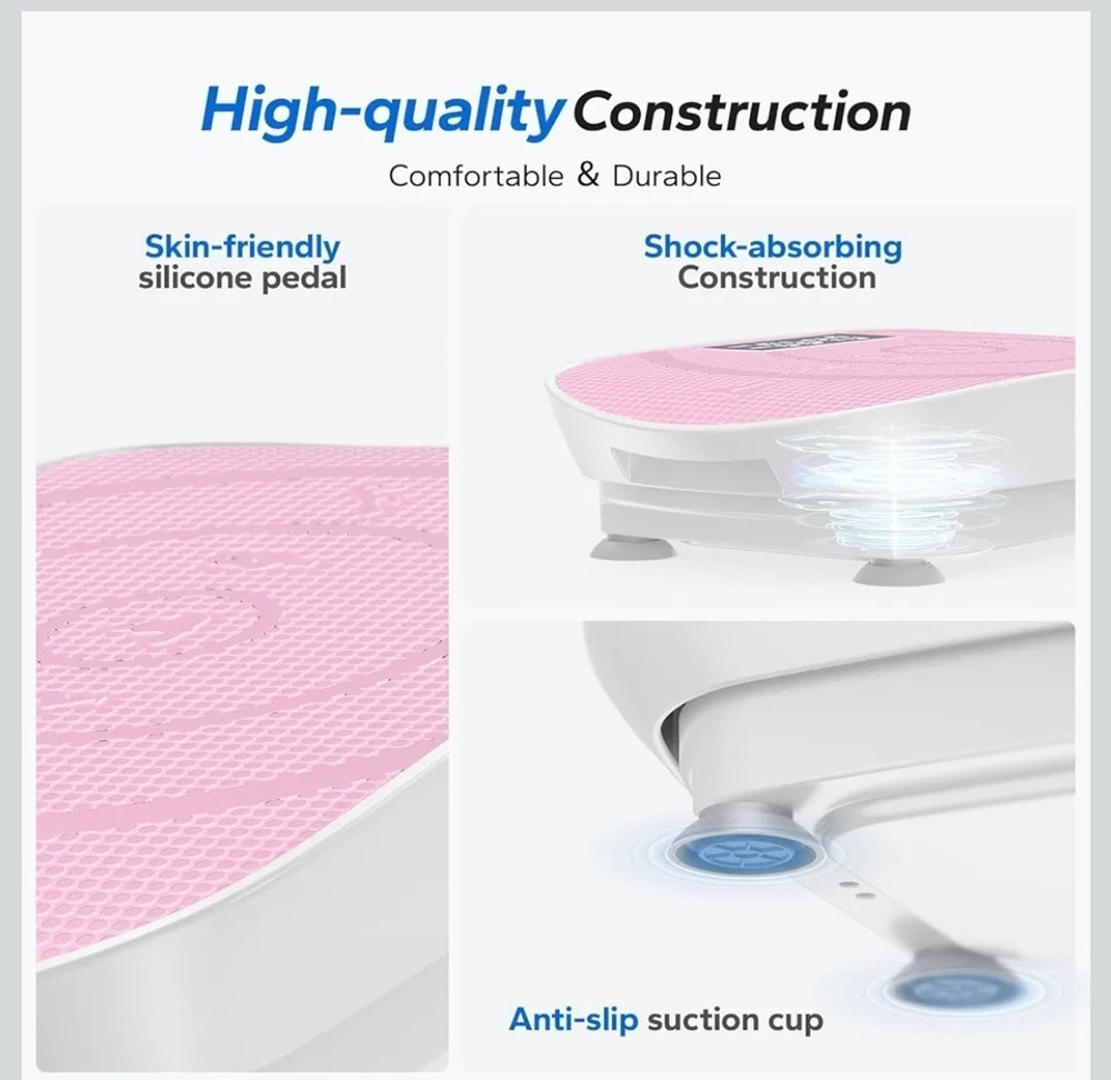 MERACH Slim Vibration Plate Quiet Compact Vibration Plateform Exercise Machine