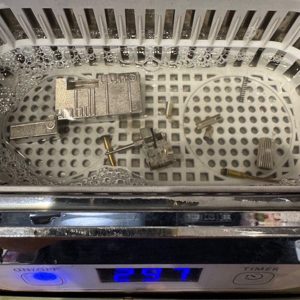 Dunhill Mini Lighter Silver _ Signature _Ultrasonically Cleaned_Working