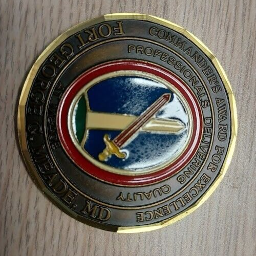 Command Sergeant Major Award For Excellence NSA Ft Meade Army Challenge Coin
