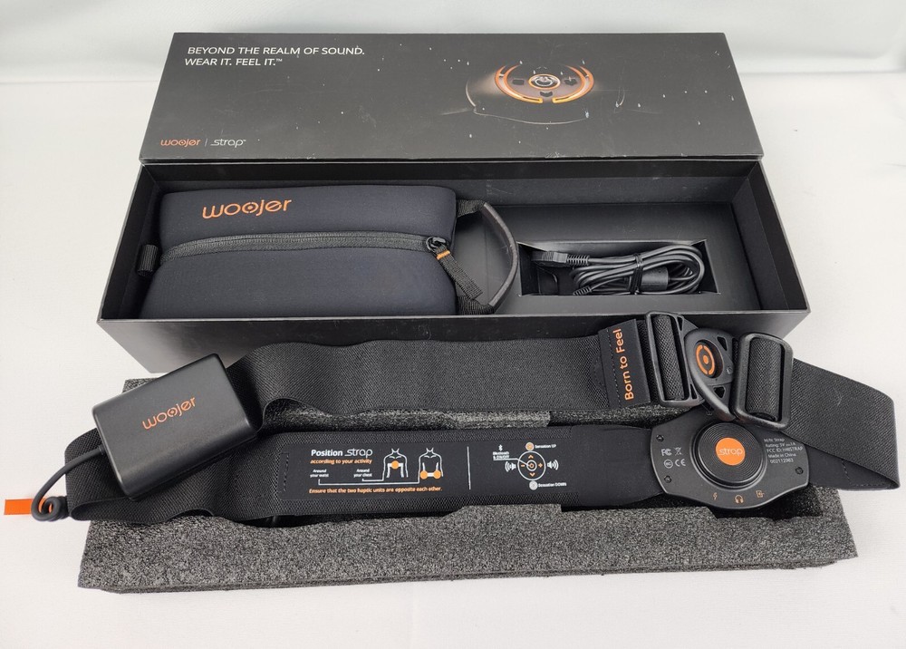 Woojer STRAP - Original 2017 Launch Model, Black, Haptic Vibration